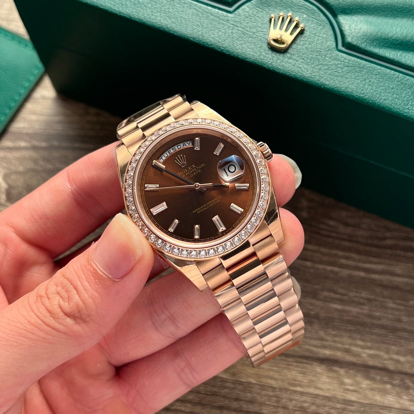 Rolex Watch Day-Date 228235 Chocolate Dial 40mm