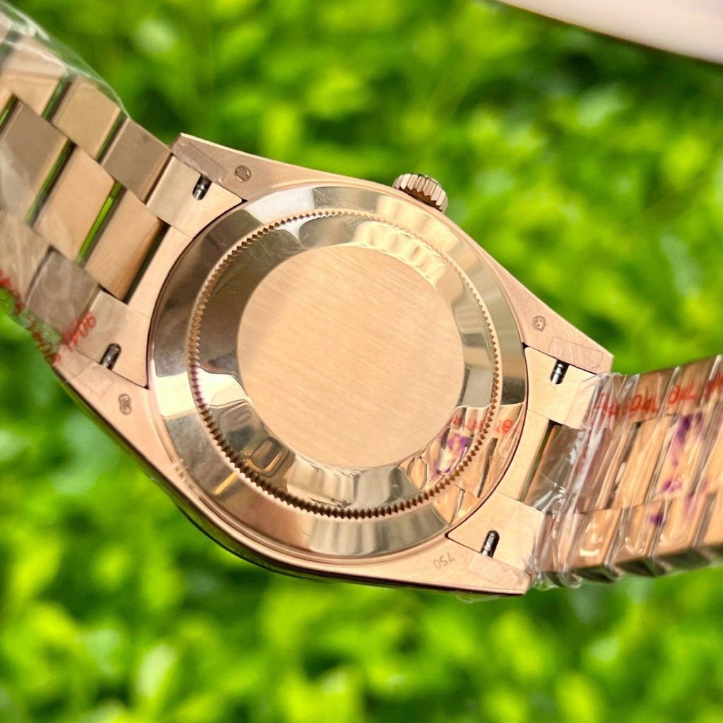Rolex Day-Date 228235 Pink Dial Stone With Number 40mm