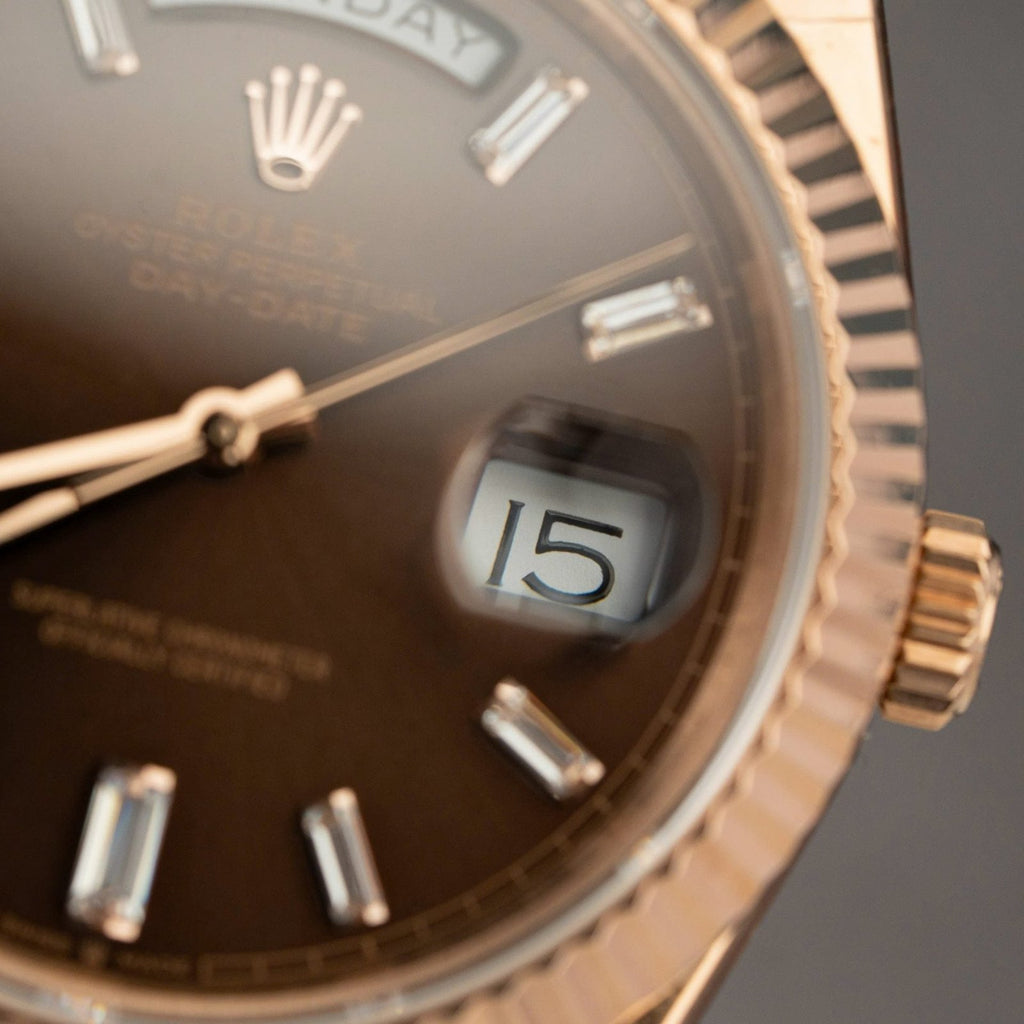 Rolex Day-Date 228235 Watch Dial Chocolate Weight 185gram 40mm