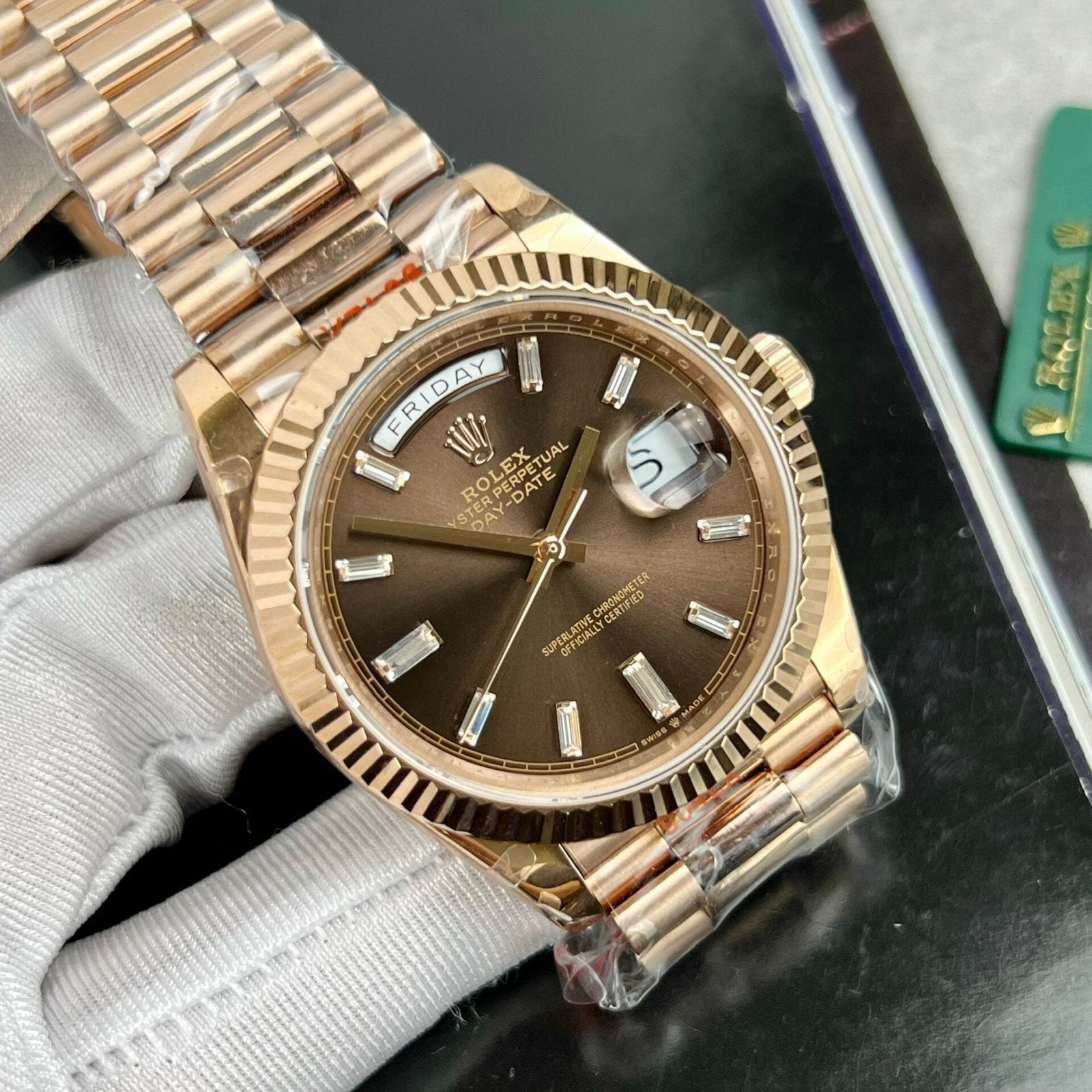 Rolex Day-Date 228235 Watch Chocolate Dial 40mm