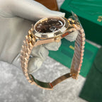 Rolex Day-Date 228235 Rose Gold Chocolate Dial Watch 40mm