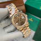 Rolex Day-Date 228235 Rose Gold Chocolate Dial Watch 40mm