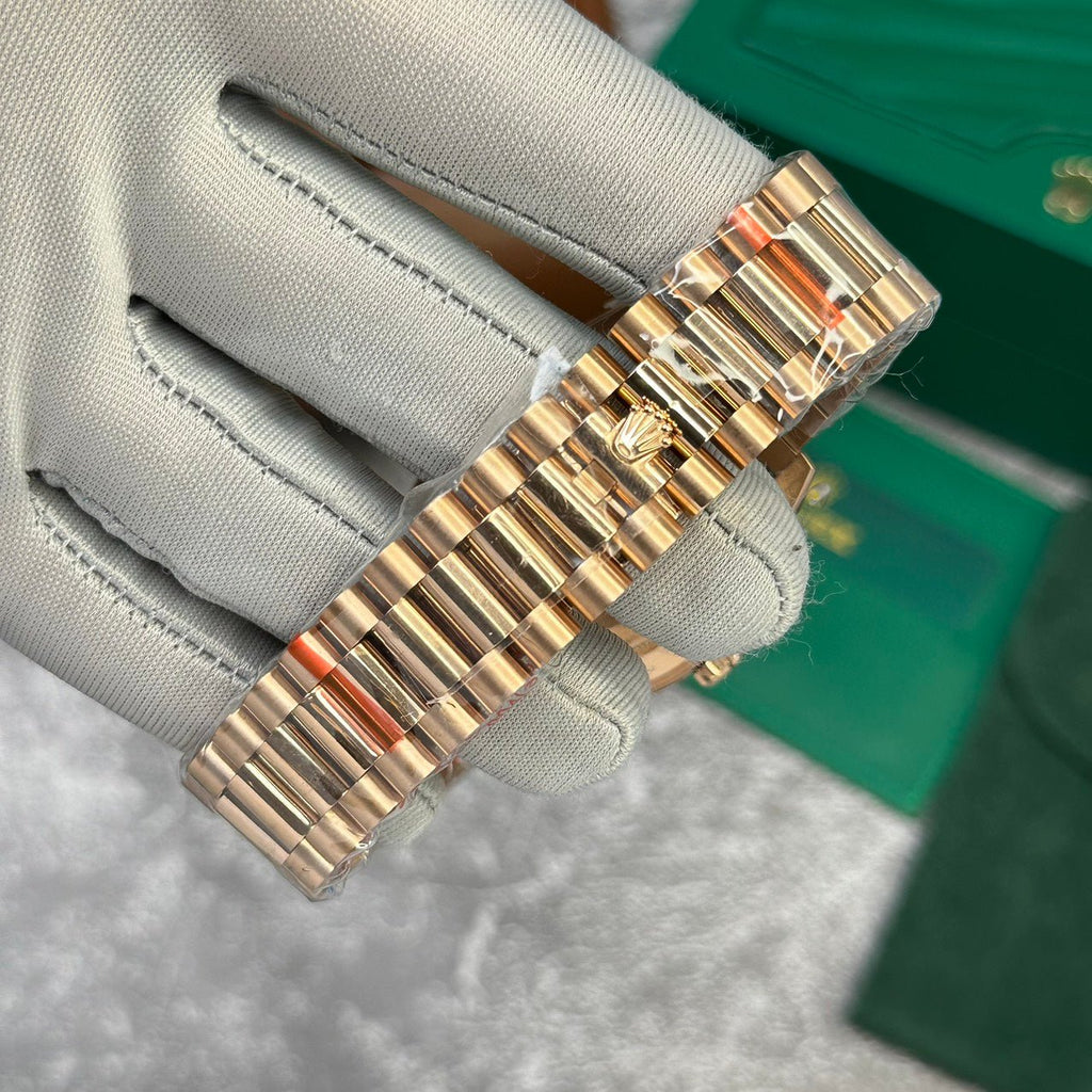 Rolex Day-Date 228235 Rose Gold Chocolate Dial Watch 40mm
