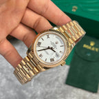 Rolex Watch Day-Date 228235 Rose Gold White Dial 40mm