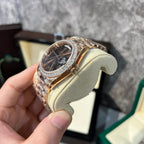 Rolex Day-Date 228235 Watch Refined With Moissanite Diamonds 40mm