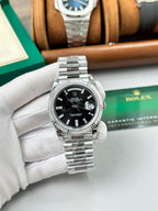 Rolex Day-Date 228236 Watch Black Dial 40mm