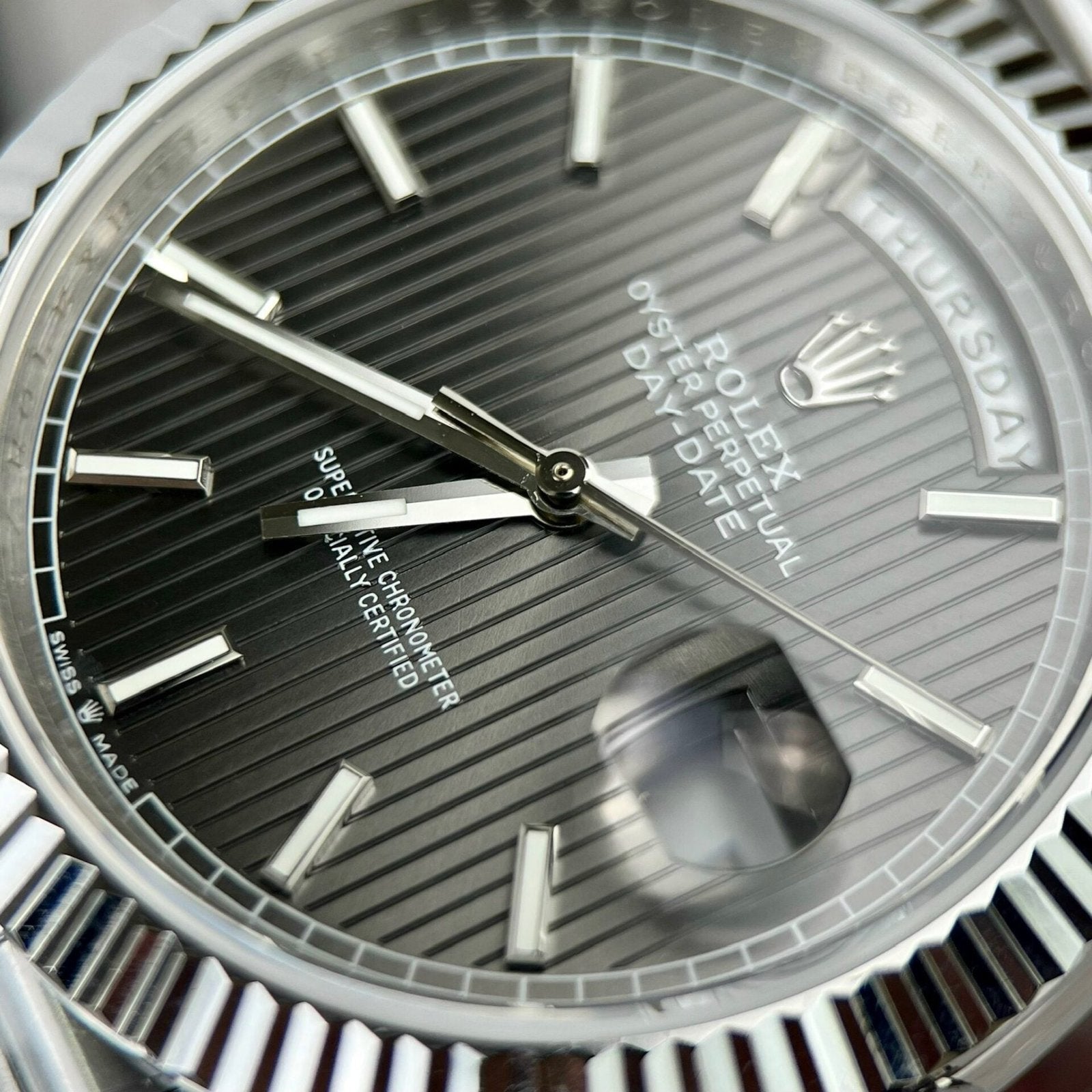 Rolex Day-Date 228236 Watch Grey Dial 40mm