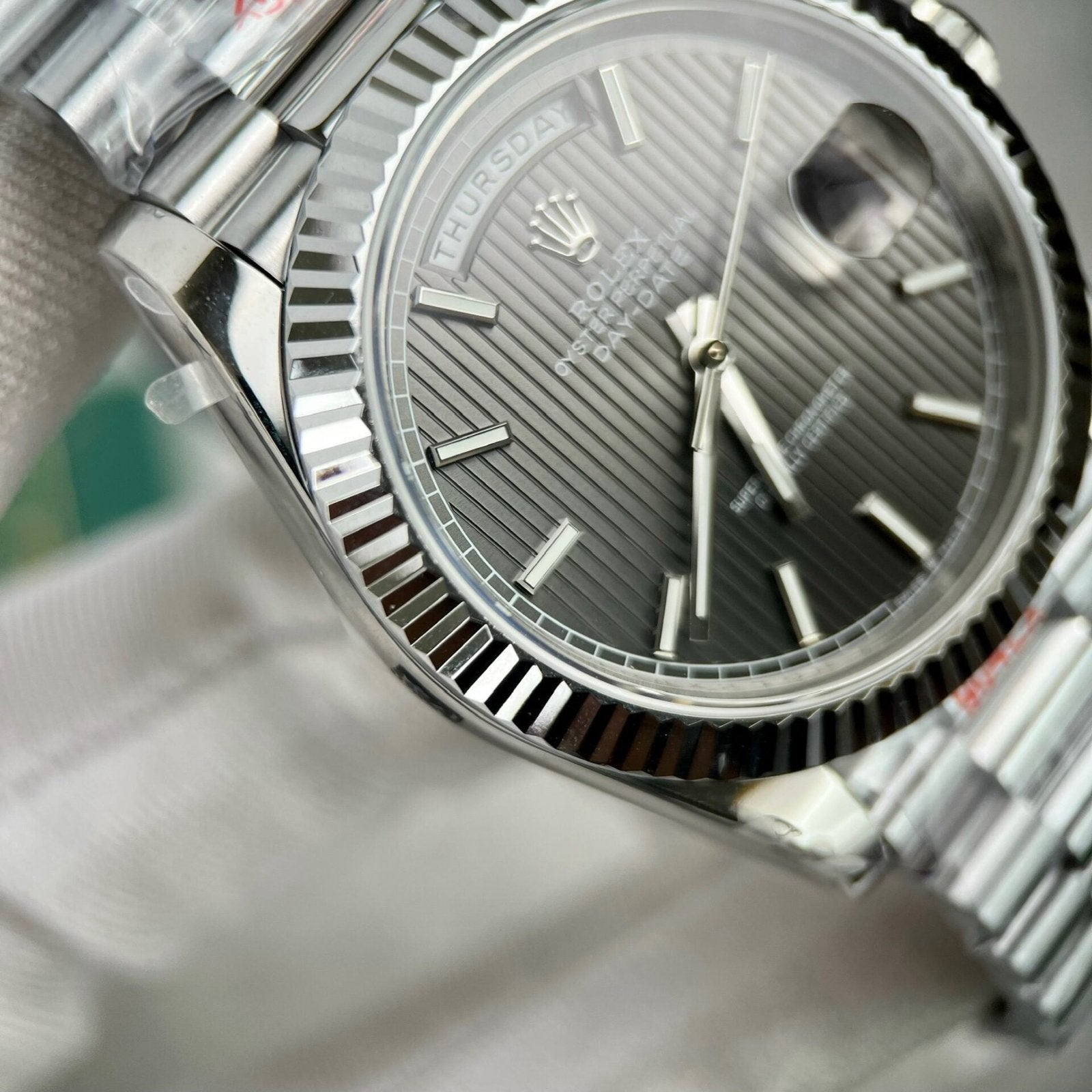 Rolex Day-Date 228236 Watch Grey Dial 40mm