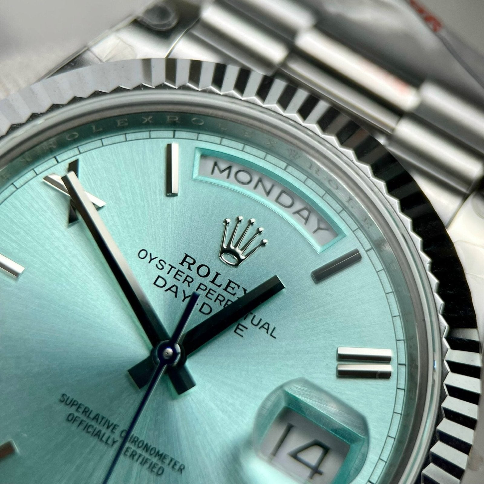 Rolex Day-Date 228236 Watch Ice Blue Dial 40mm