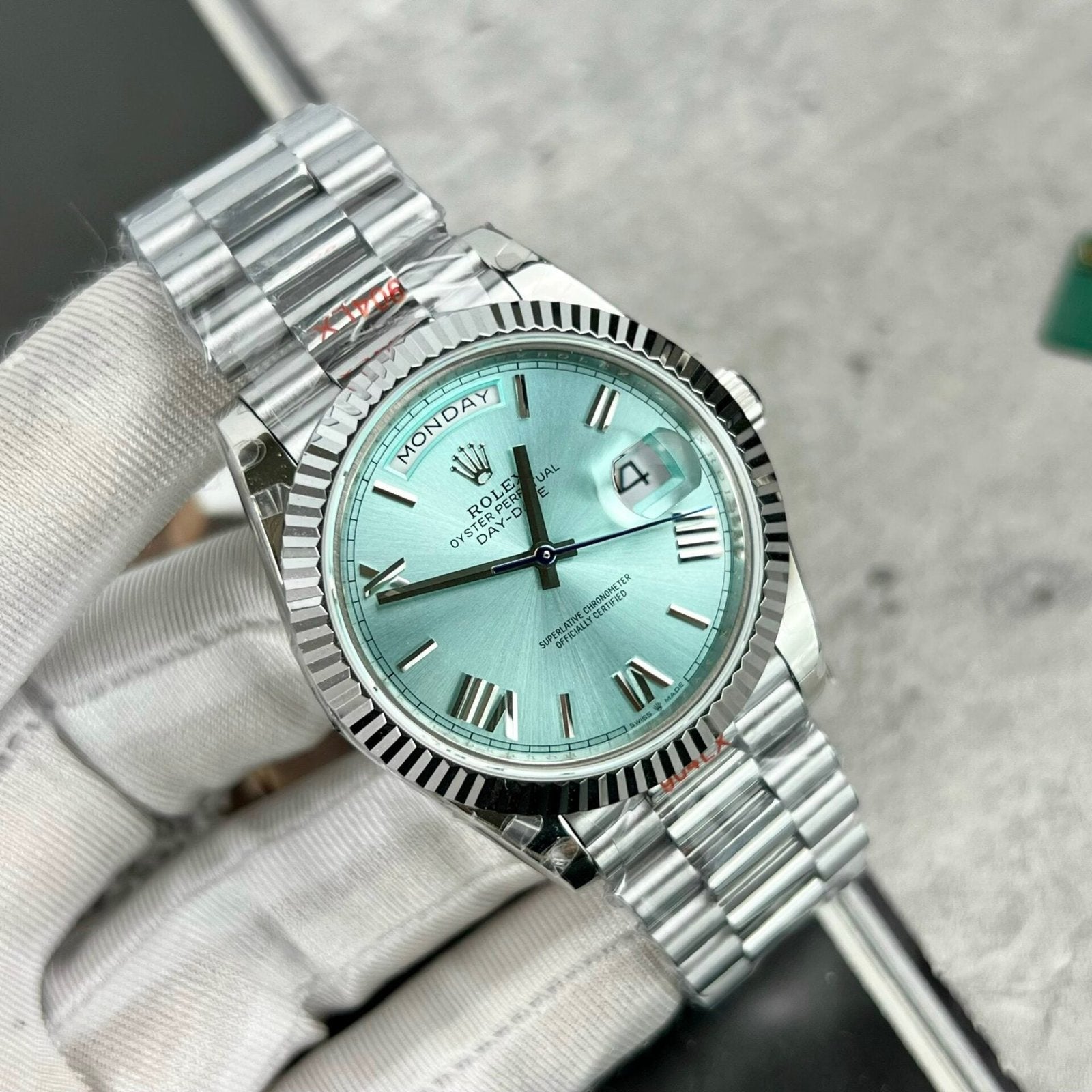 Rolex Day-Date 228236 Watch Ice Blue Dial 40mm