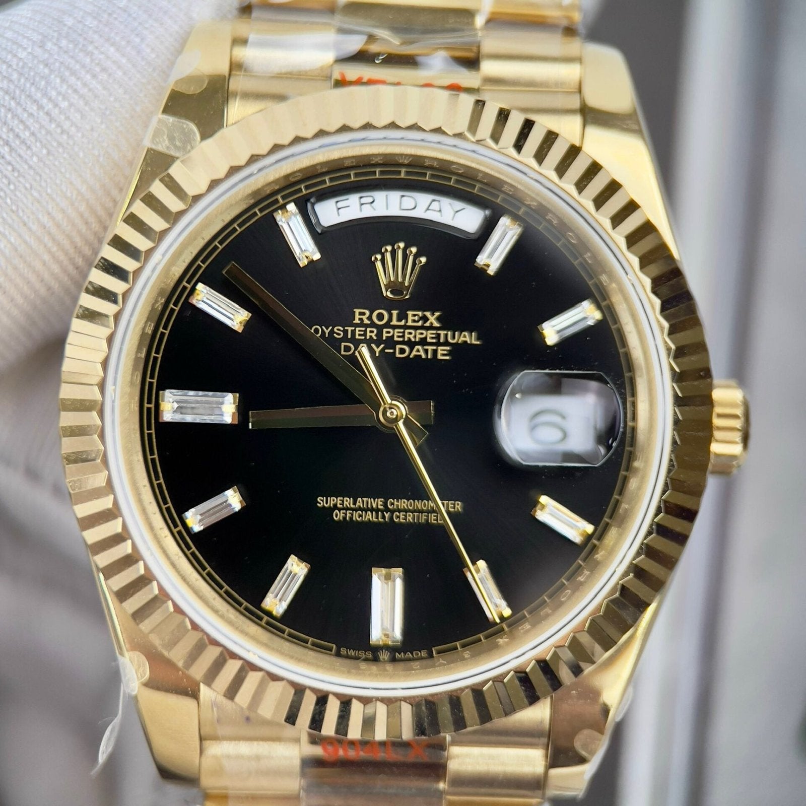 Rolex Day-Date 228238 Watch Black Dial 40mm
