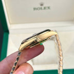 Rolex Day-Date 228238 Watch Yellow Dial President Strap 40mm