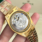Rolex Day-Date 228238 Watch Yellow Dial President Strap 40mm