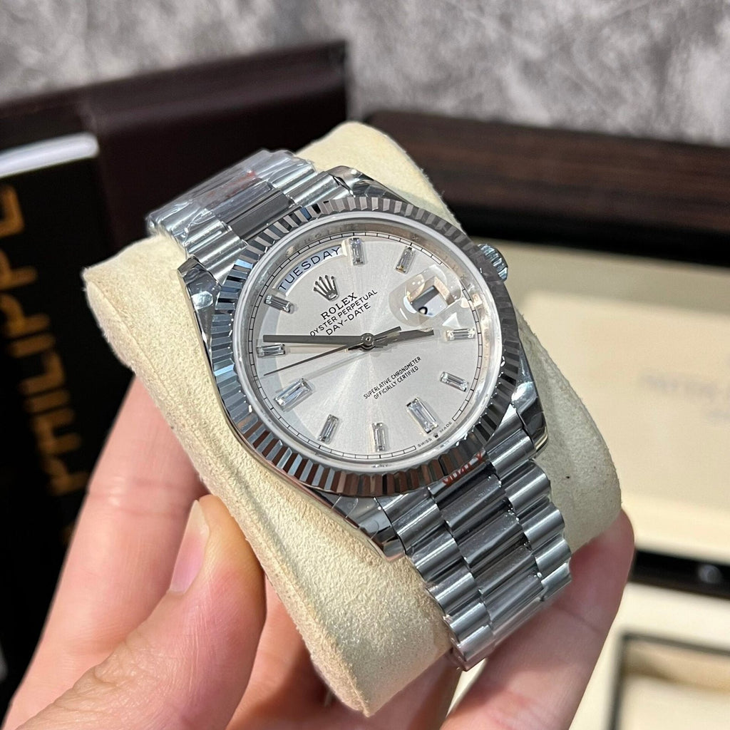 Rolex Day-Date 228239 Watch White Dial Refine 166gram 40mm