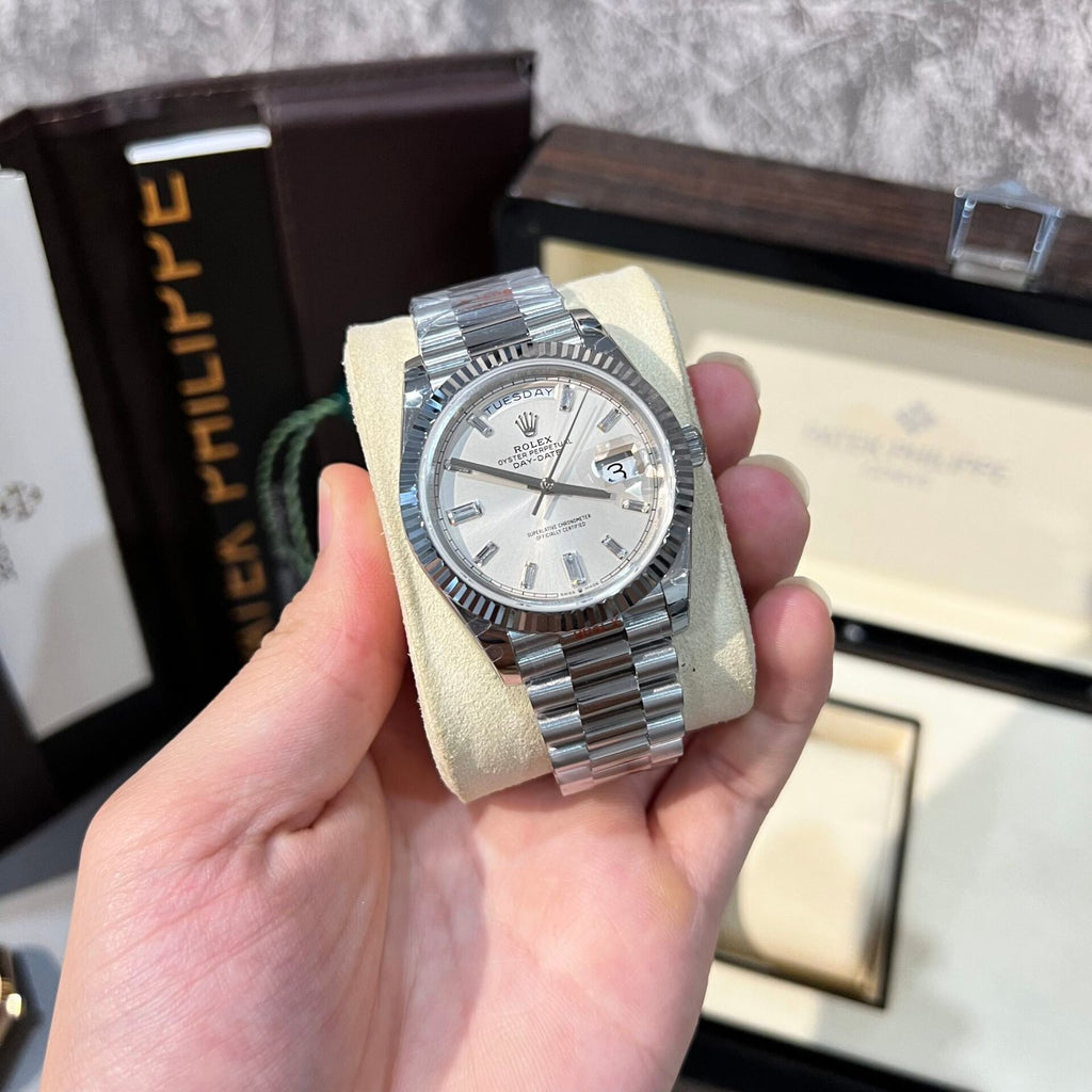 Rolex Day-Date 228239 Watch White Dial Refine 166gram 40mm
