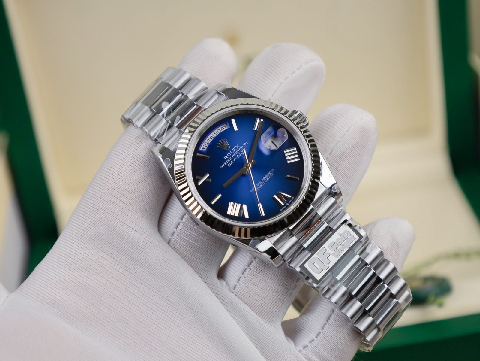 Rolex Watch Day-Date Blue Ombre 40mm