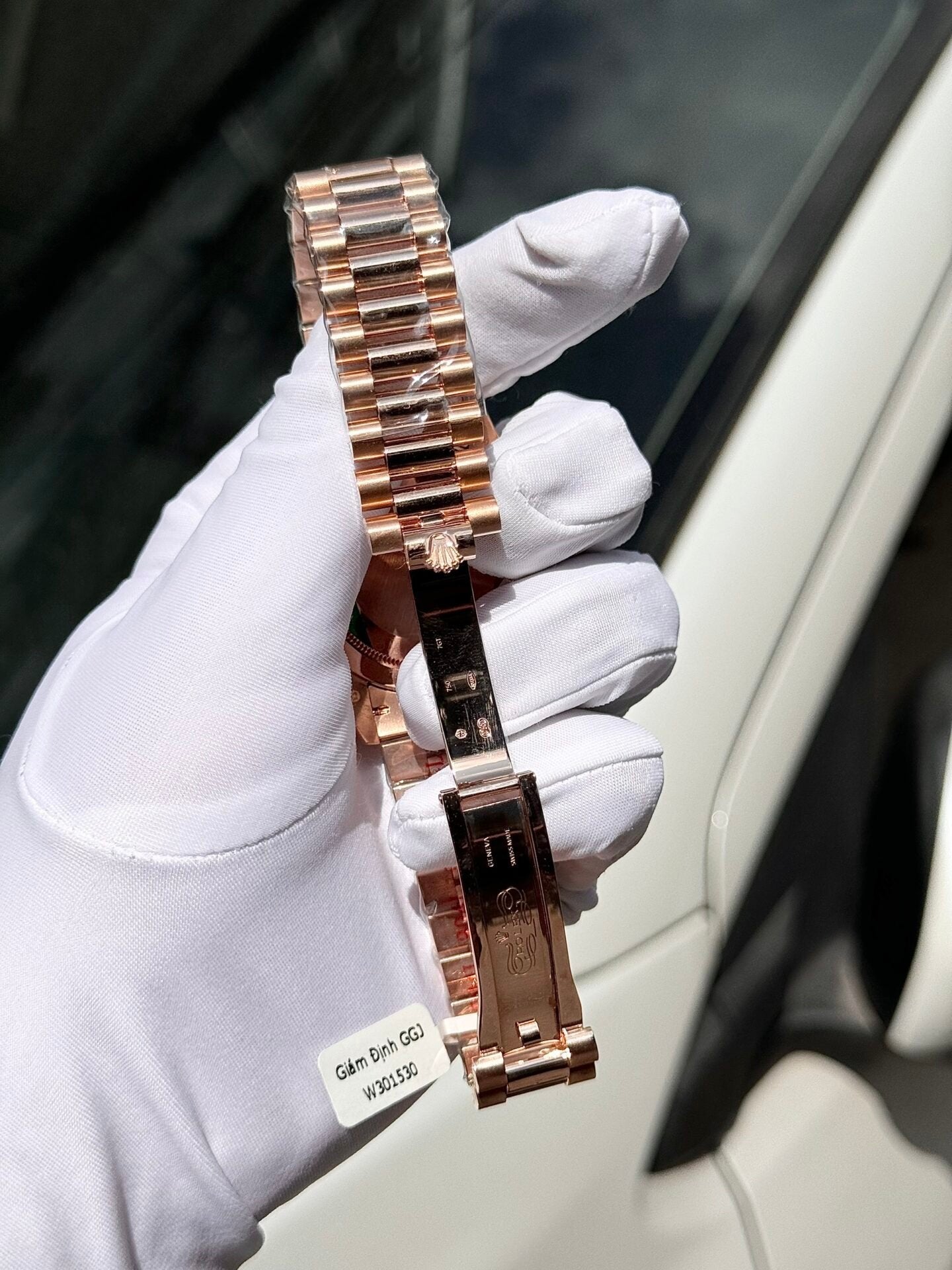 Rolex Day-Date Gold Wrapped Watch With Moissanite Full DIal 40mm