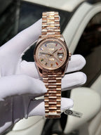 Rolex Day-Date Gold Wrapped Watch With Moissanite Full DIal 40mm
