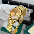 Rolex Day-Date Gold Wrapped Watch Champagne Gold Dial 40mm