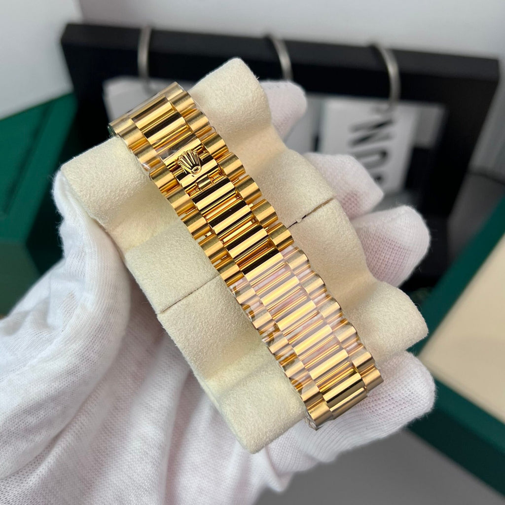 Rolex Day-Date Gold Wrapped Watch Champagne Gold Dial 40mm