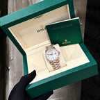 Rolex Day-Date Watch Gold Wrapped Moissanite Diamonds 36mm
