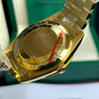 Rolex Day-Date Watch Gold Wrapped + Moissanite Diamonds Weight 173 Gram 40mm