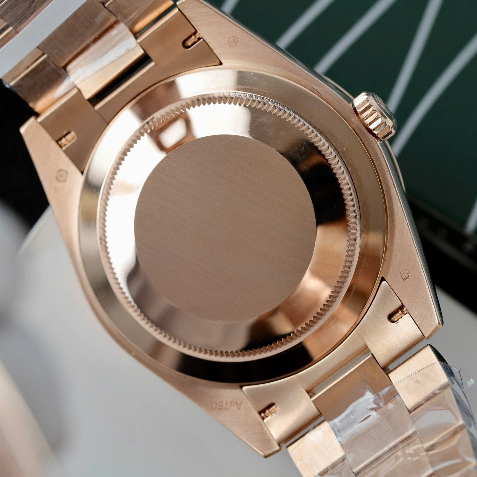 Rolex Day-Date Rose Gold Wrapped + Dial Moissanite Diamonds 40mm