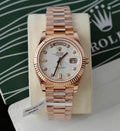 Rolex Day-Date Rose Gold Wrapped + Dial Moissanite Diamonds 40mm