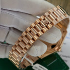 Rolex Day-Date Dial Mother Of Pearl Watch Gold Wrapped 36mm