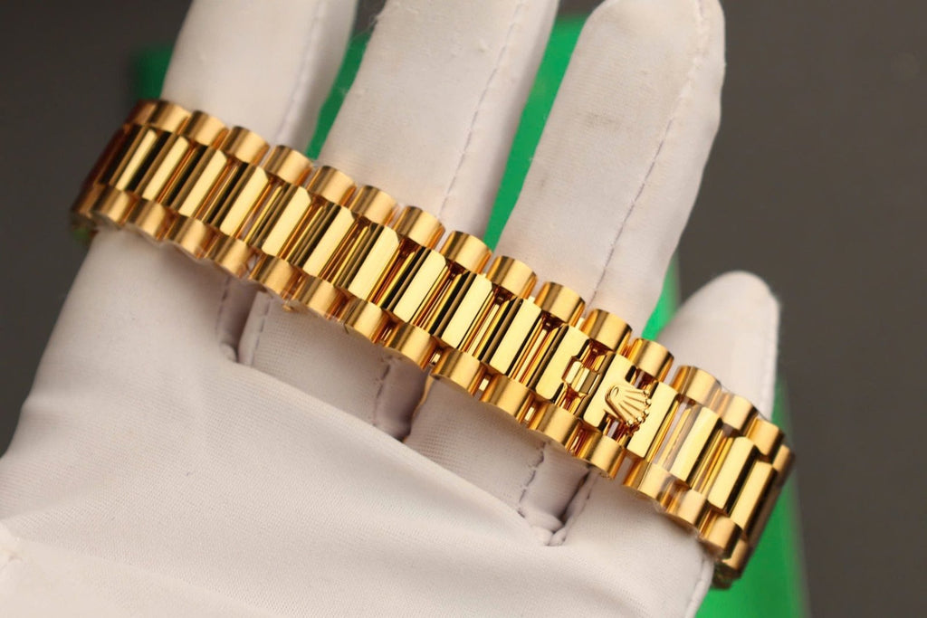 Rolex Day-Date Watch Dial Mother Of Pearl Gold Wrapped 36mm