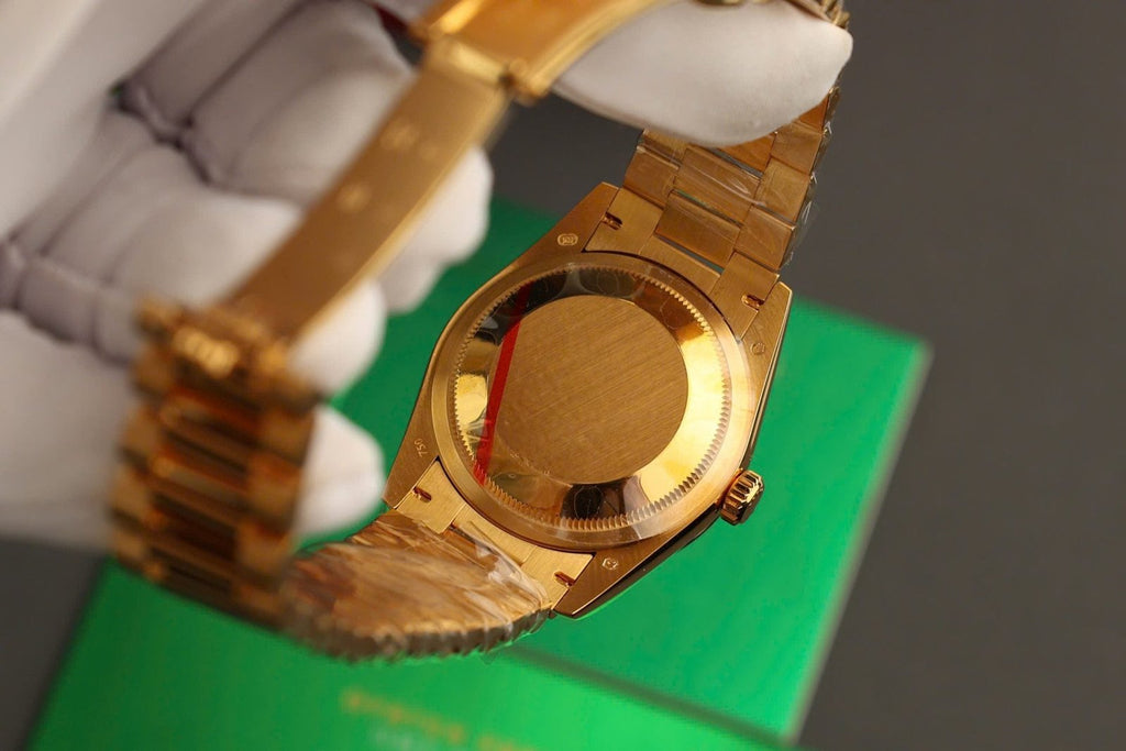 Rolex Day-Date Watch Dial Mother Of Pearl Gold Wrapped 36mm
