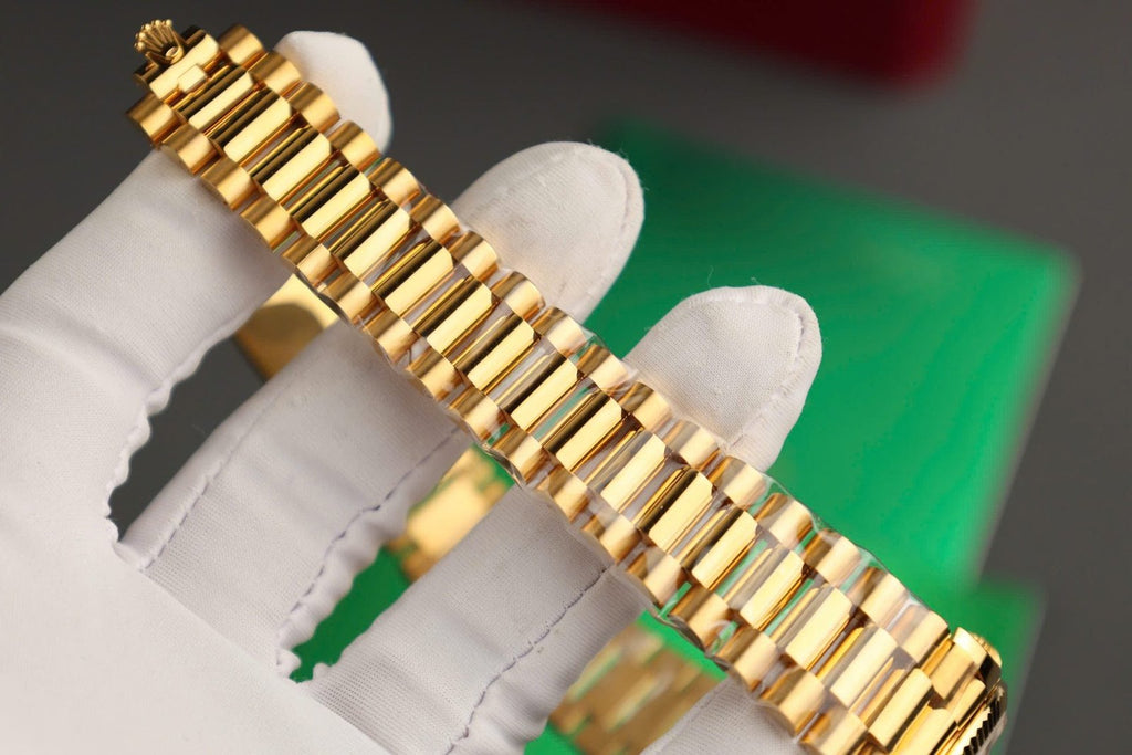 Rolex Day-Date Watch Dial Mother Of Pearl Gold Wrapped 36mm