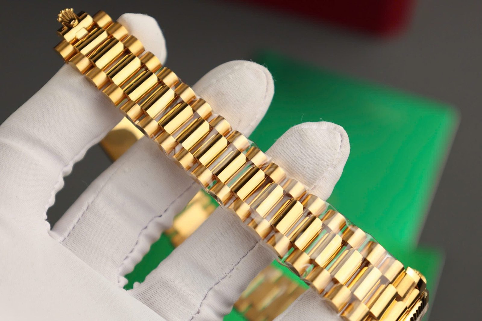 Rolex Day-Date Watch Dial Mother Of Pearl Gold Wrapped 36mm