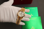 Rolex Day-Date Watch Dial Mother Of Pearl Gold Wrapped 36mm