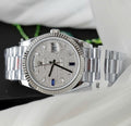 Rolex Day-Date Watch Full Moissanite Dial 40mm