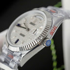 Rolex Day-Date Watch Full Moissanite Dial 40mm