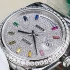 Rolex Day-Date Watch Diamonds Moissanite 40mm
