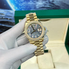 Rolex Day-Date Watch Mother-Of-Pearl Dial With Diamonds 40mm