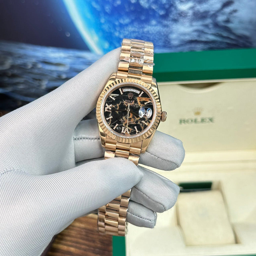 Rolex Watch Day-Date Rose Gold Lava Dial 40mm