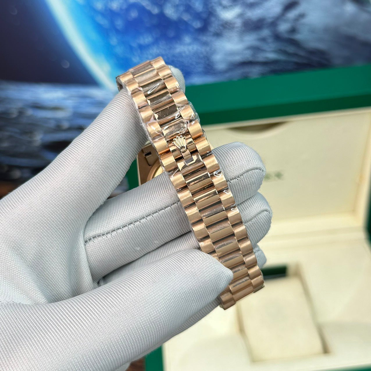Rolex Watch Day-Date Rose Gold Lava Dial 40mm