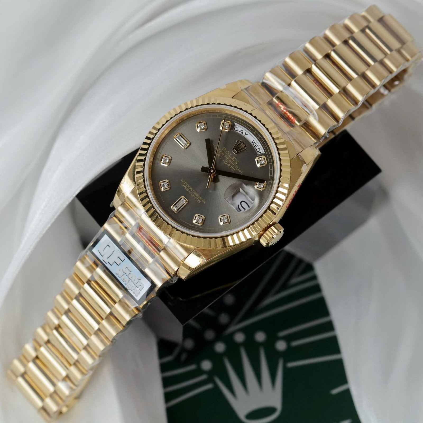 Rolex Day-Date M128238 Watch Gray Dial 36mm