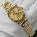 Rolex Day-Date M128238 Watch Yellow Dial 36mm