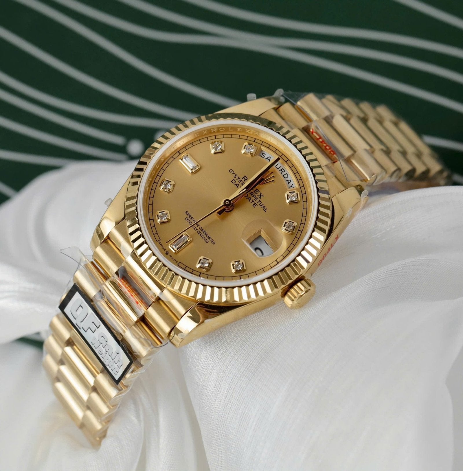 Rolex Day-Date M128238 Watch Yellow Dial 36mm