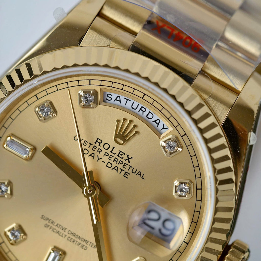 Rolex Day-Date M128238 Watch Yellow Dial 36mm