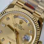 Rolex Day-Date M128238 Watch Yellow Dial 36mm
