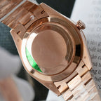 Rolex Day-Date Chocolate Dial Watch Gold Wrapped + Moissanite Dial 40mm