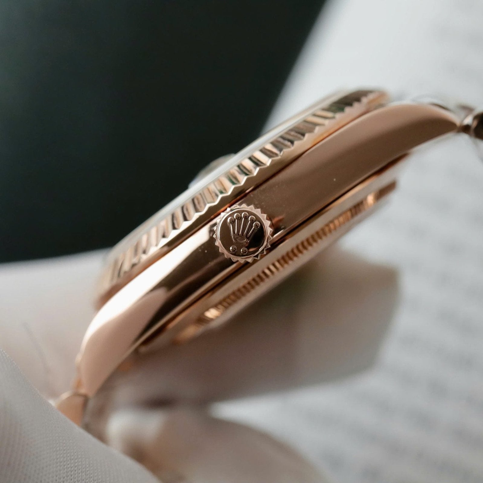 Rolex Day-Date Chocolate Dial Watch Gold Wrapped + Moissanite Dial 40mm