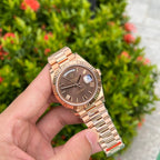 Rolex Day-Date Watch Chocolate Dial 40mm