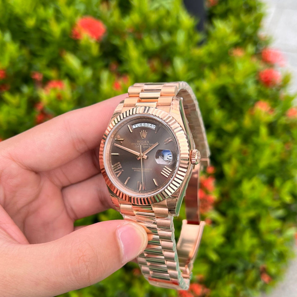 Rolex Day-Date Watch Chocolate Dial 40mm