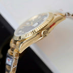 Rolex Day-Date Black Dial Watch 40mm